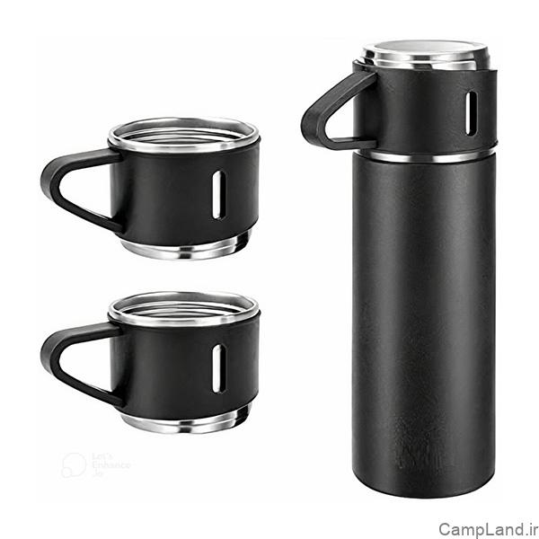 فلاسک سه لیوانه برند vacuum flask set 0.5 liter