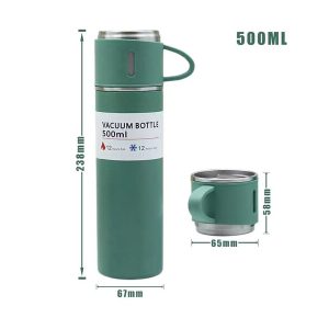 لوازم کمپ و کوهنوردی کمپ لند - فلاسک سه لیوانه برند vacuum flask set 0.5 liter (1)